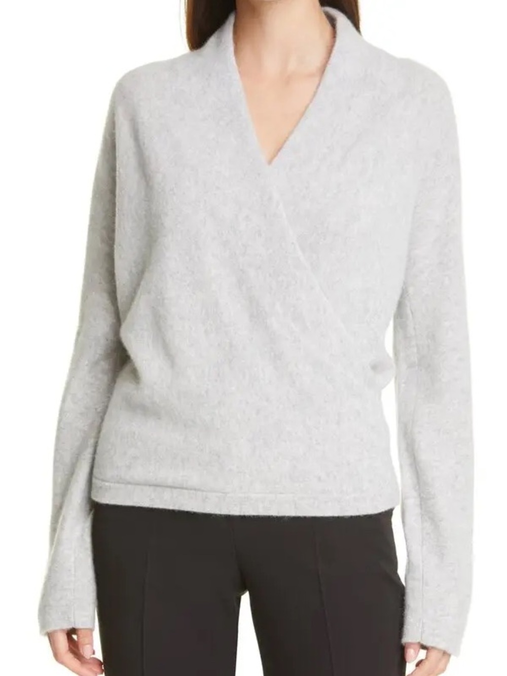 Vince Cashmere Wrap Front Pullover